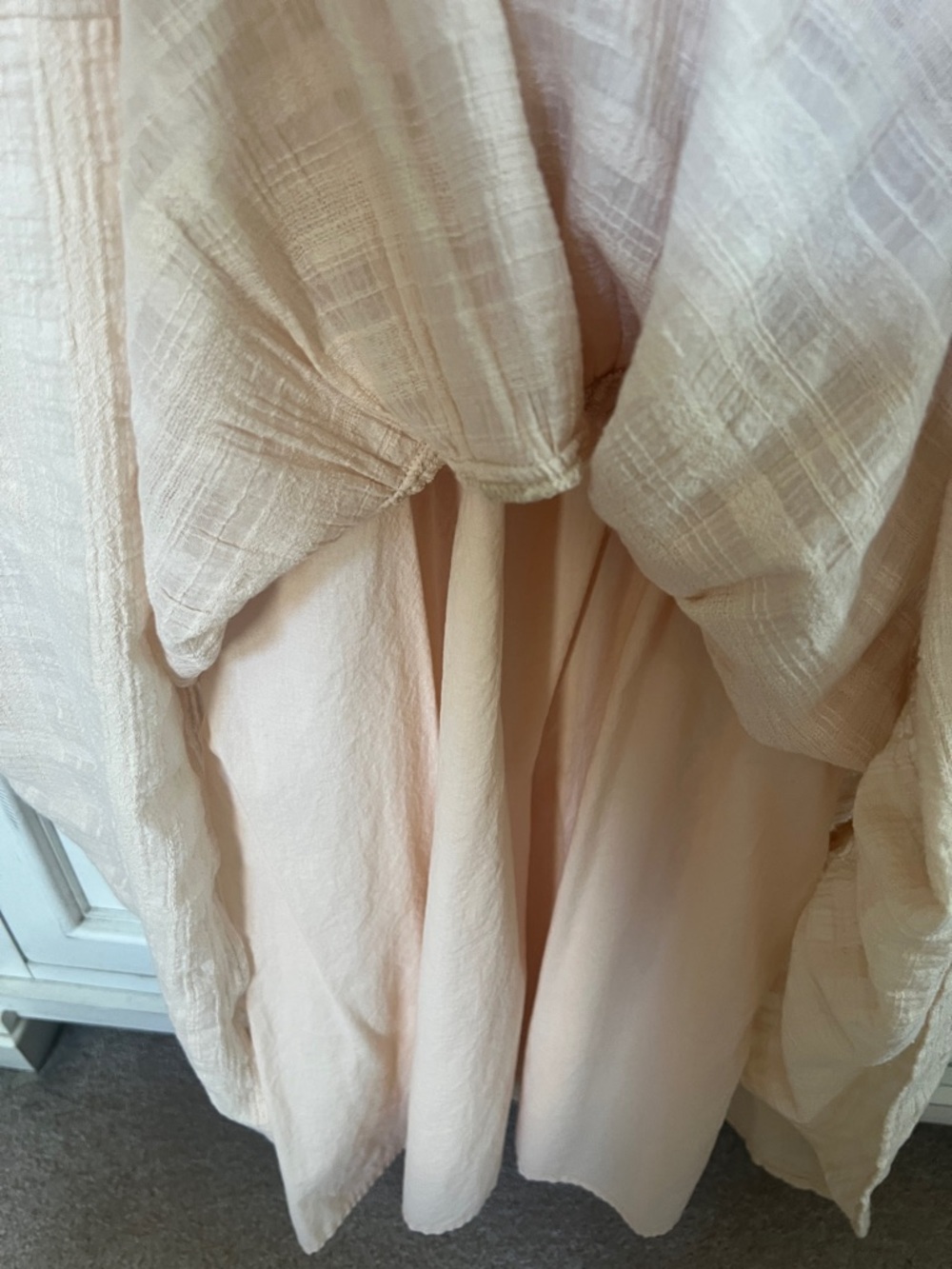 Evereve Cream Tiered Square-Neck Midi Dress - Picture 13 of 16